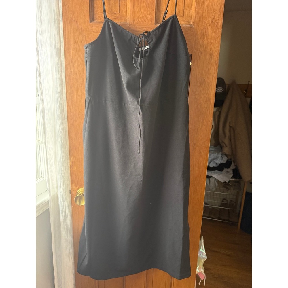 Abercrombie & Fitch Black Midi Dress NWT